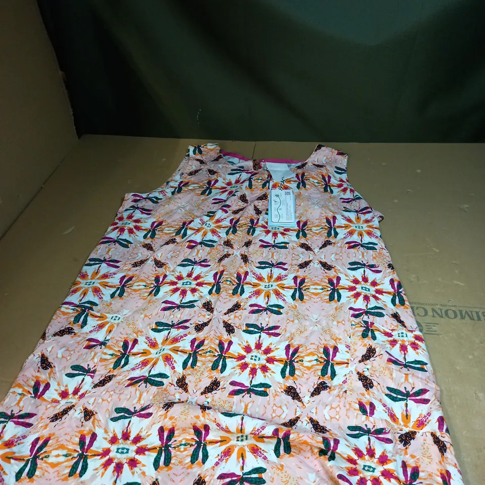 JUHI ECO VICROSE PRINTED TUNIC SIZE 18