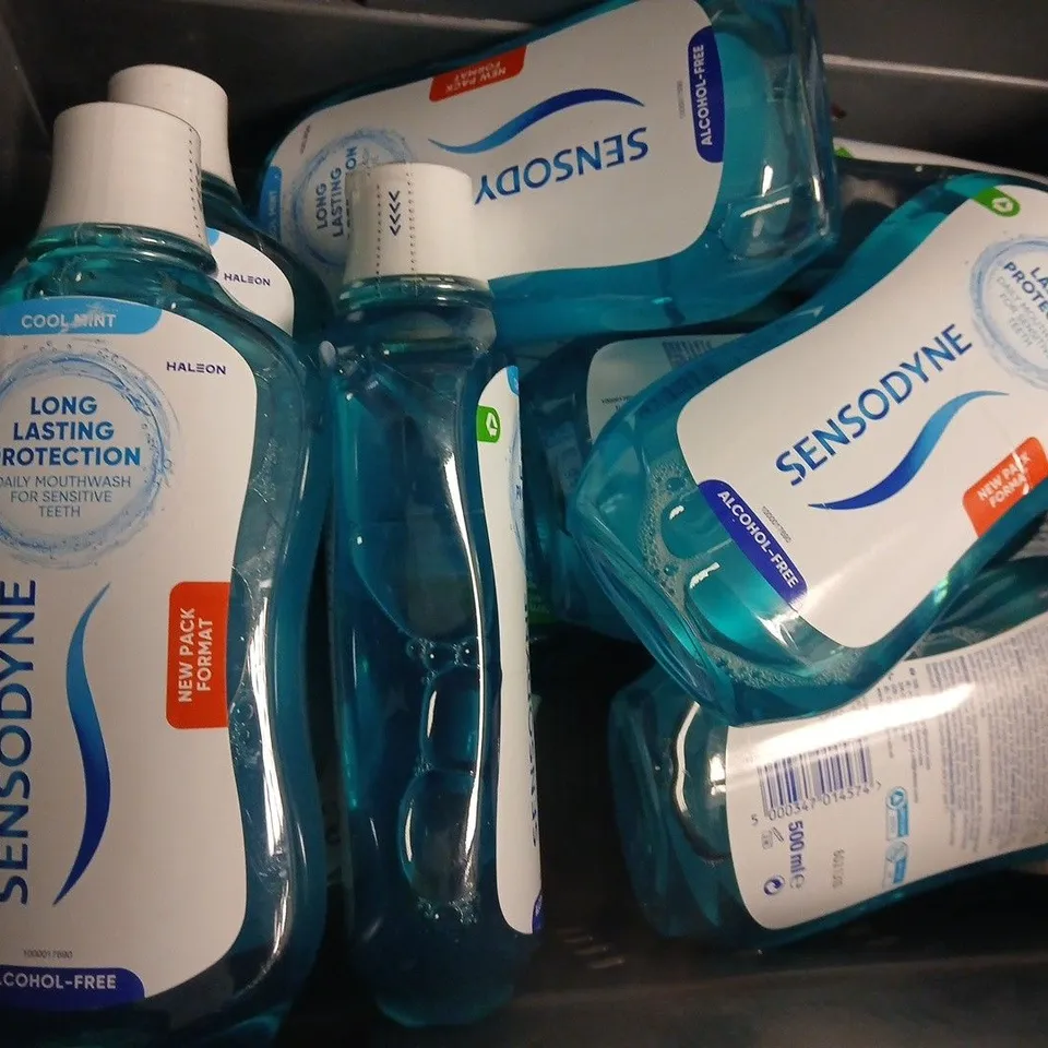 10 SENSODYNE LONG LASTING PROTECTION DAILY MOUTHWASH COOL MINT (500ML)