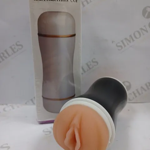 BOXED DOUBLE SIDED BLACK MASTURBATION CUP
