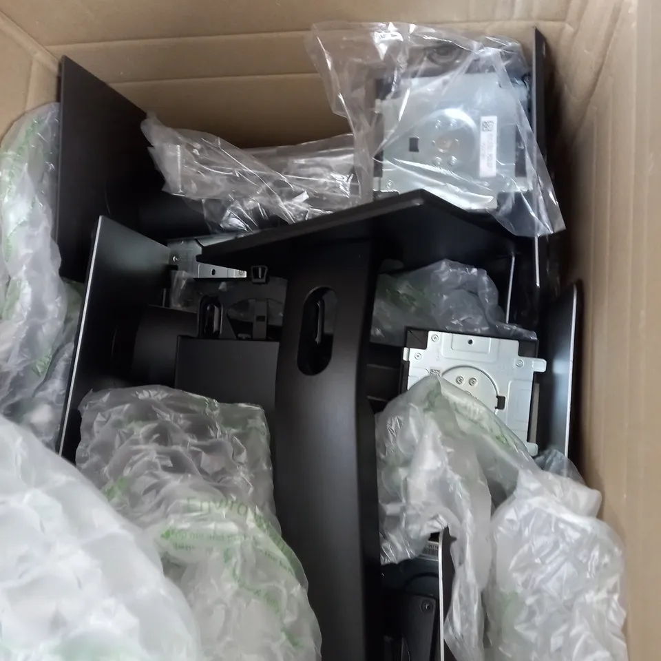 BOX OF 5 HP MONITOR STANDS 