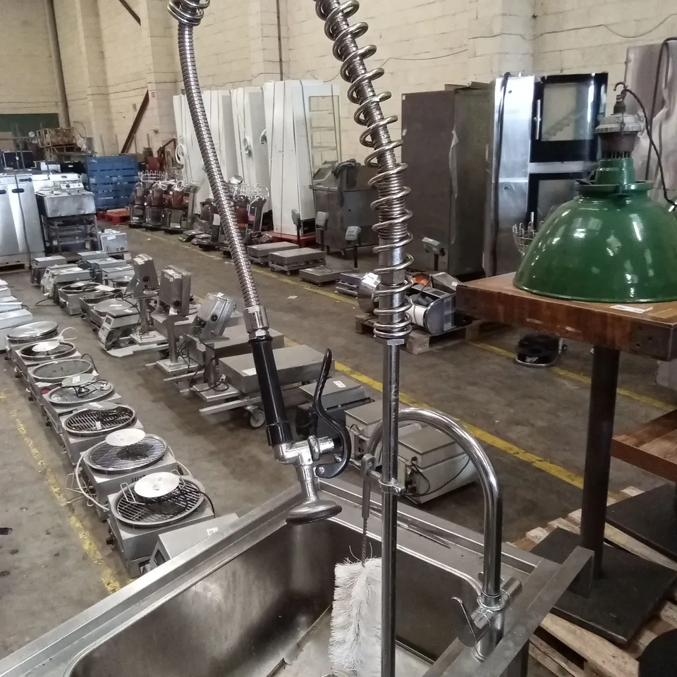 STAINLESS STEEL COMMERCIAL KITCHEN SINK AND FAUCET