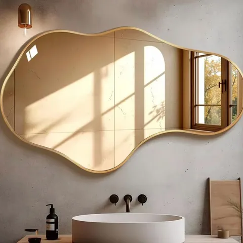 BOXED IRREGULAR MIRROR
