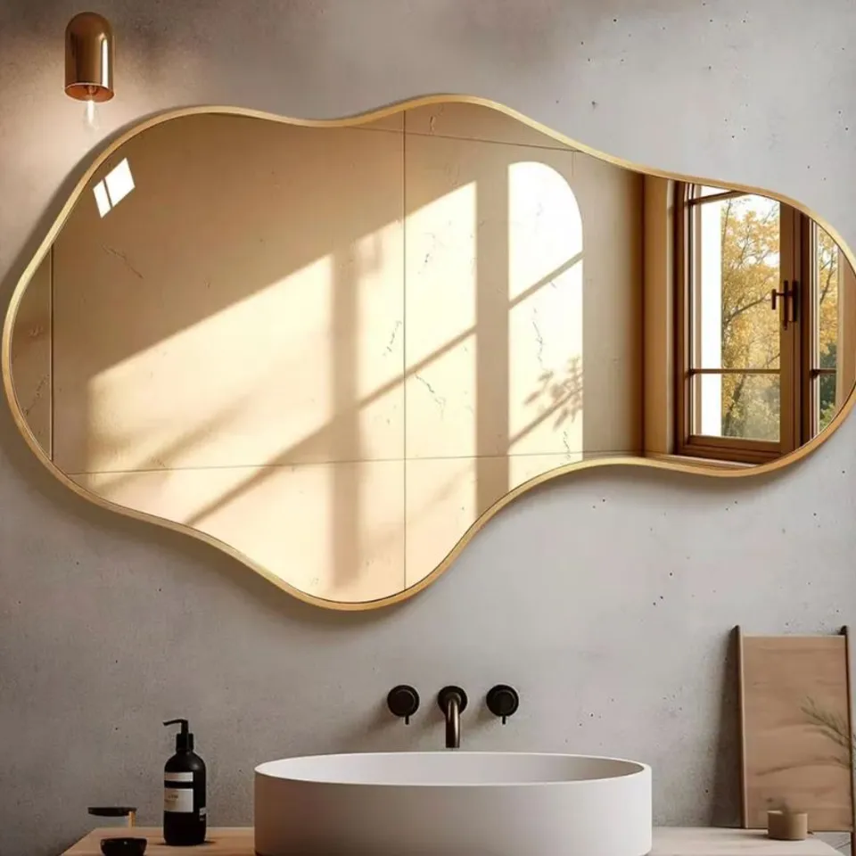 BOXED IRREGULAR MIRROR 