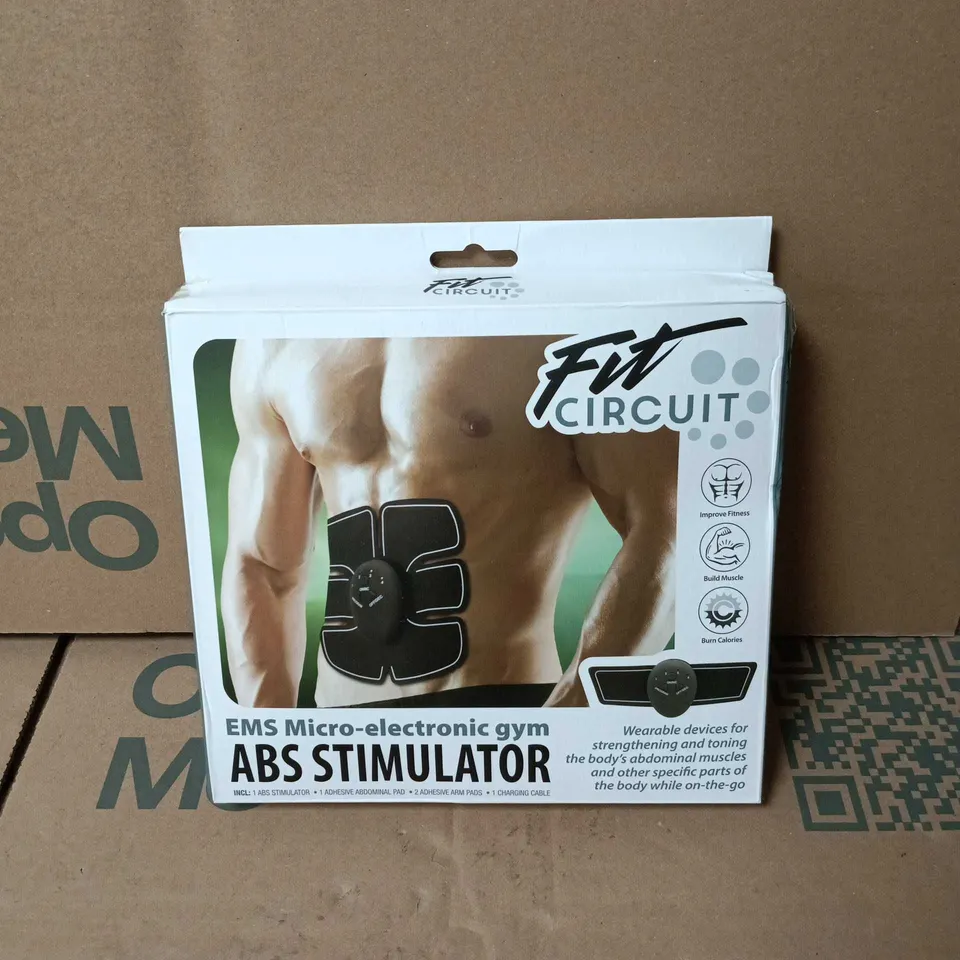 FIT CIRCUIT EMS MICRO-ELECTRONIC GYM ABD STIMULATOR BOXED