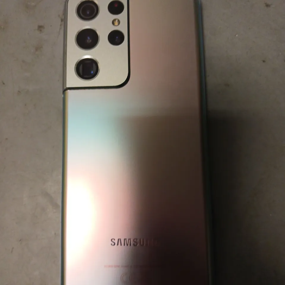 BOXED SAMSUNG S21 ULTRA 5G MOBILE PHONE IN PEARL
