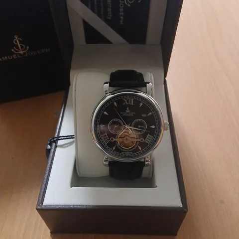 SAMUEL JOSEPH AUTOMATIC LIMITED EDITION SILVER BLACK WATCH