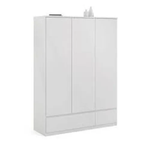 BOXED PARLEY 3 DOOR MANUFACTERED WOOD WARDROBE (4 BOXES)
