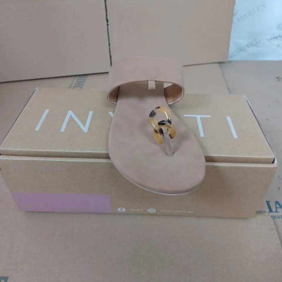 INYATI - LEANDRA THONG STYLE SANDAL IN TOASTED NUT - 6