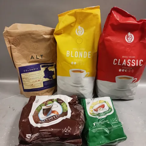 6 X ASSORTED COFFEE PRODUCTS TO INCLUDE ALT COFFEE, BLONDE, CLASSIC ETC
