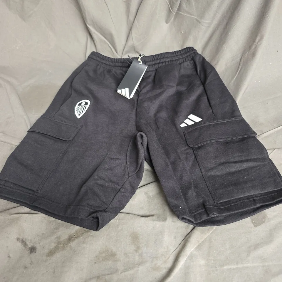 ADIDAS LUFC SHORTS IN BLACK SIZE S