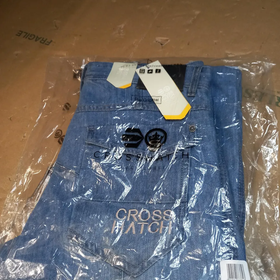 MENS CROSS HATCH DENIM JEANS SZE 32-34