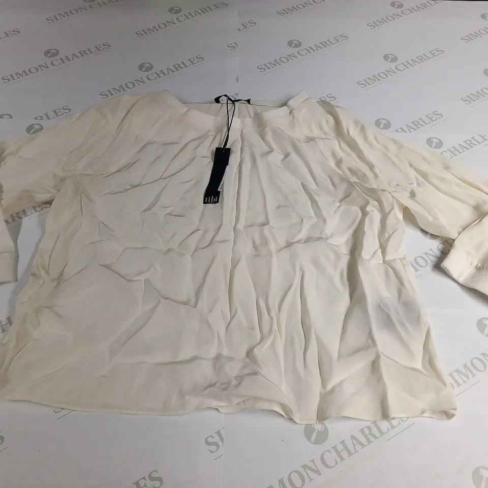 TIBI IVORY SWEATSHIRT SIZE SMALL