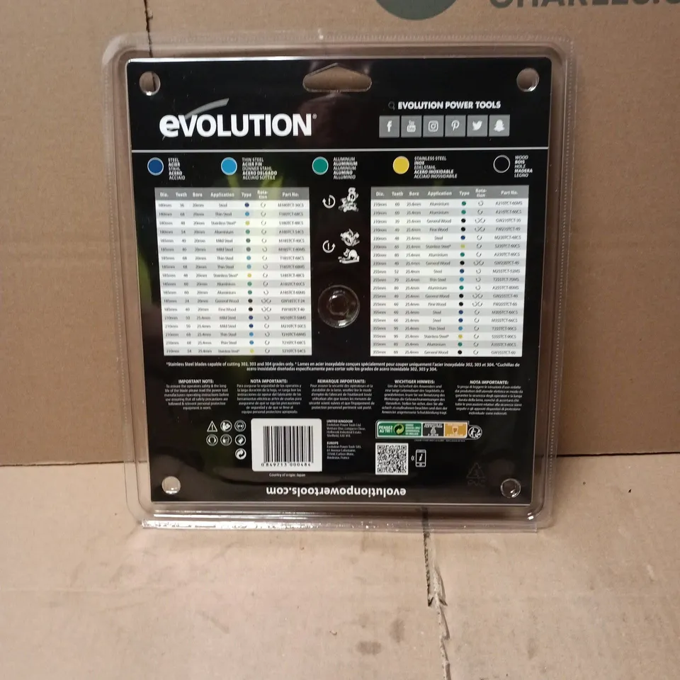 EVOLUTION POWER TOOLS CIRCULAR SAW BLADE 230MM (9IN) GENERAL PURPOSE FOR WOOD – ULTRA HIGH GRADE CARBIDE