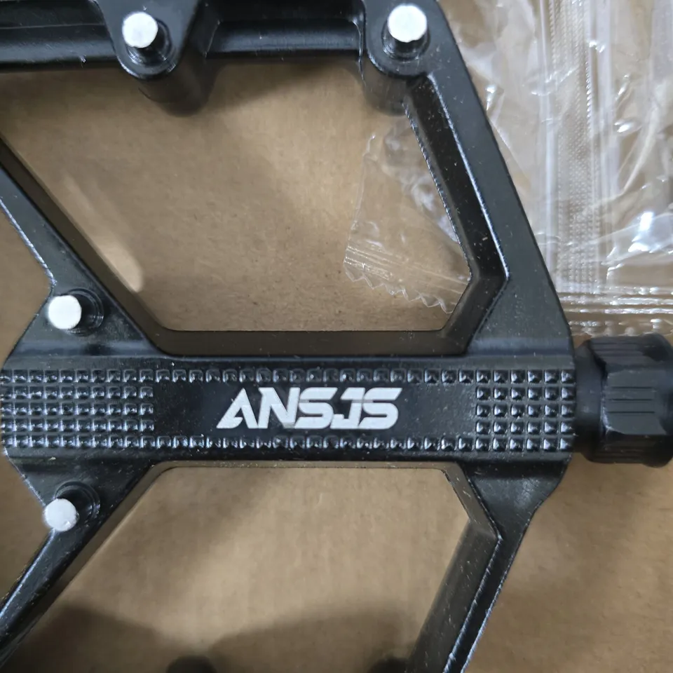 ANSJS BLACK PLATFORM BICYCLE PEDALS – PAIR 