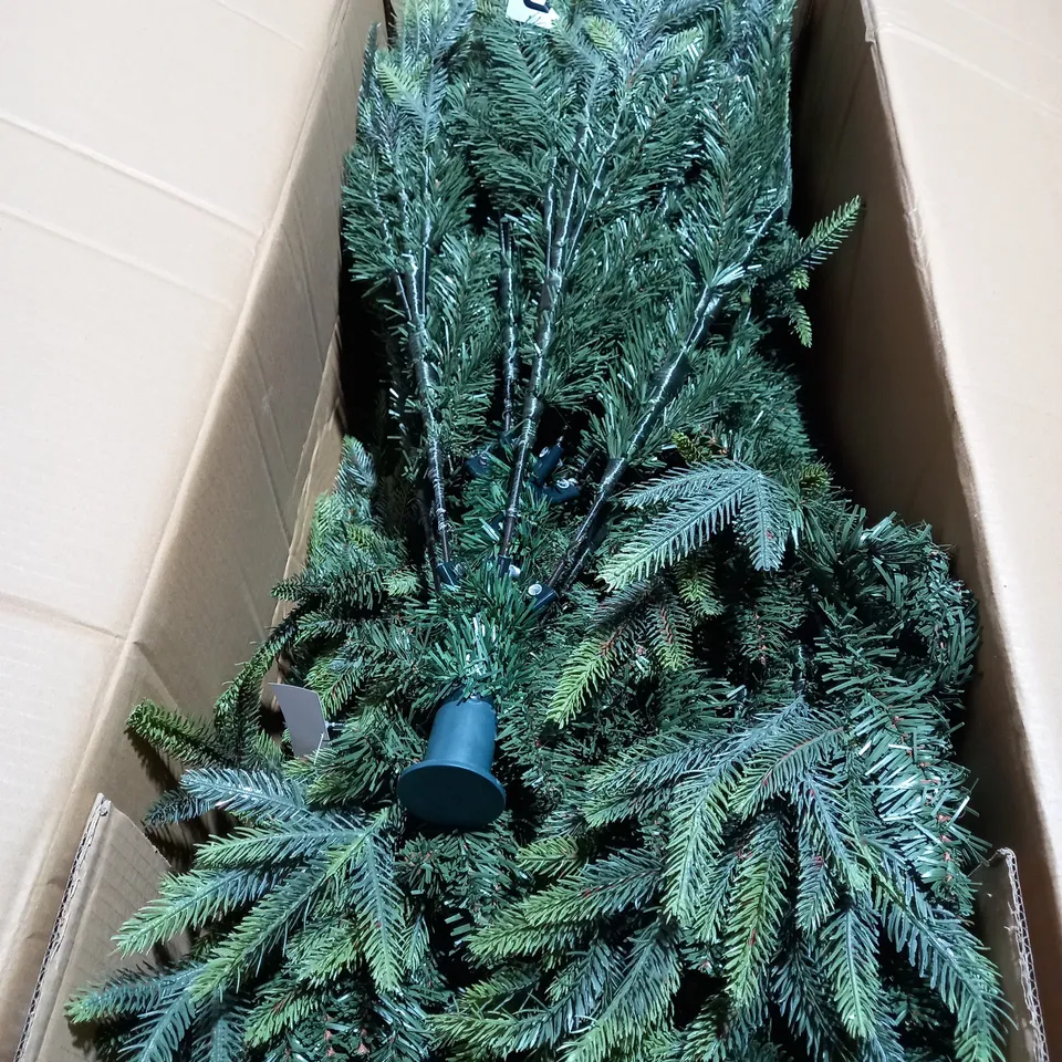 BOXED 7FT SHERWOOD REAL LOOK FULL CHRISTMAS TREE - COLLECTION ONLY RRP £274.99