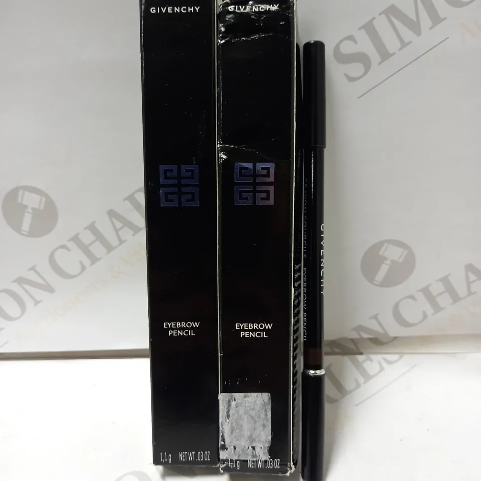 LOT OF 2 GIVENCHY EYEBROW PENCIL - 03 DARK BRUNETTE