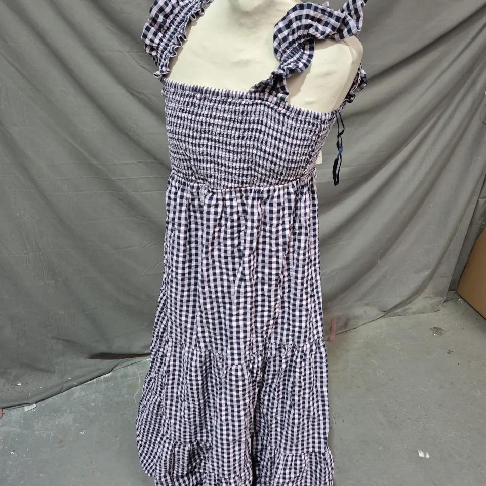 NOBODY'S CHILD MAYA DRESS – BLUE & PINK CHECK, UK 14 (EU 42, USA 10) GIRLS
