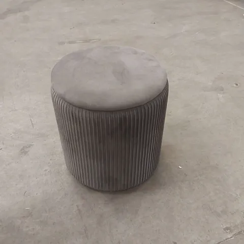 LIVING AND HOME VELVET UPHOLSTERED STOOL