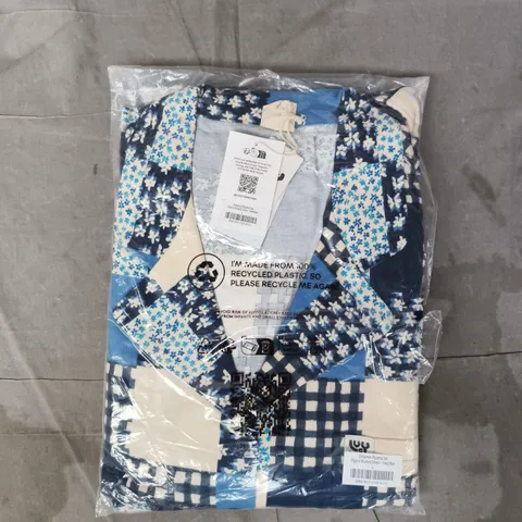 BAGGED LUCY & YAK DREAMER PYJAMA SET IN INKED BLUE SIZE LARGE