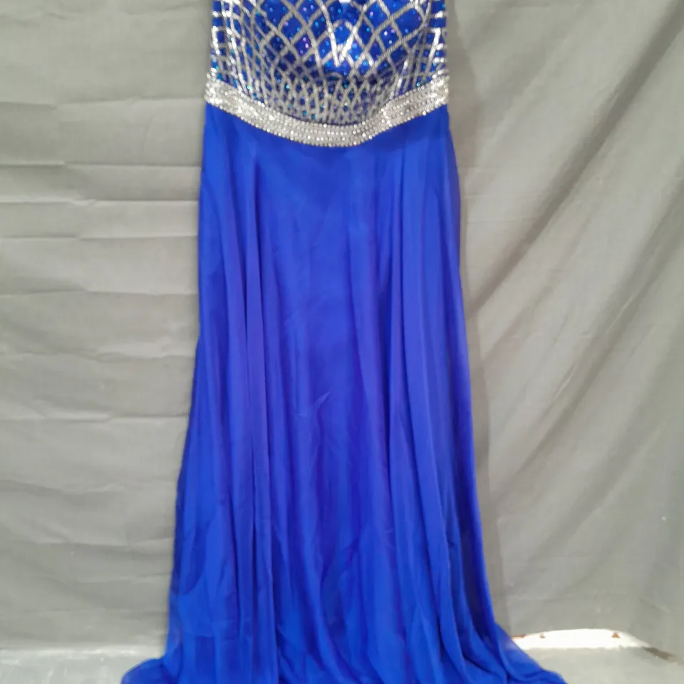 INTRIGUE BY BLUSH BLUE EMBELLISHED OCCASIONAL DRESS - 6