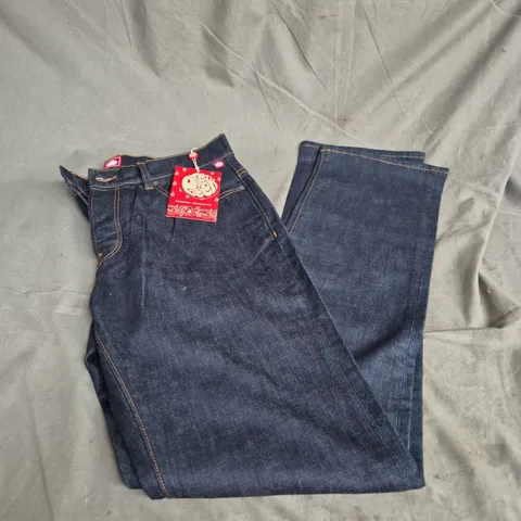 PRETTY GREEN JEANS – DARK DENIM, UK 32L (W32/L32) MEN'S JEANS