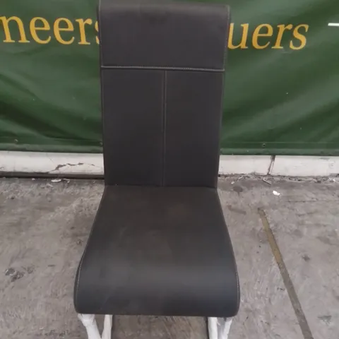 DESIGNER RAVELLO DINING CHAIR GREY METAL