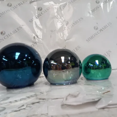 BUNDLEBERRY SET OF 3 INFINITY SPHERES, MULTI