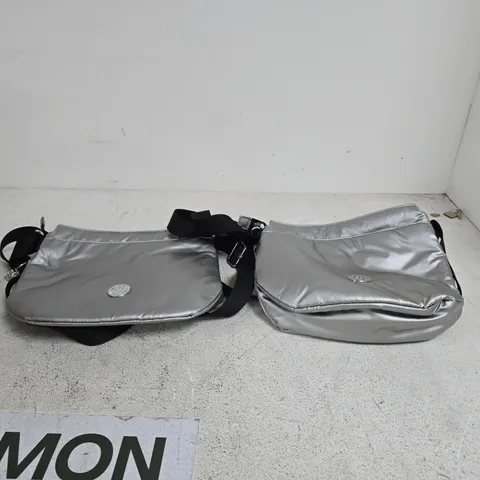 2 X KIPLING IVETA CROSSBODY BAG SILVER