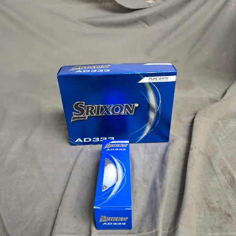 4 BOXES OF 3 GOLF BALLS ,SRIXON AD333 GOLF BALLS – PURE WHITE, BOXED