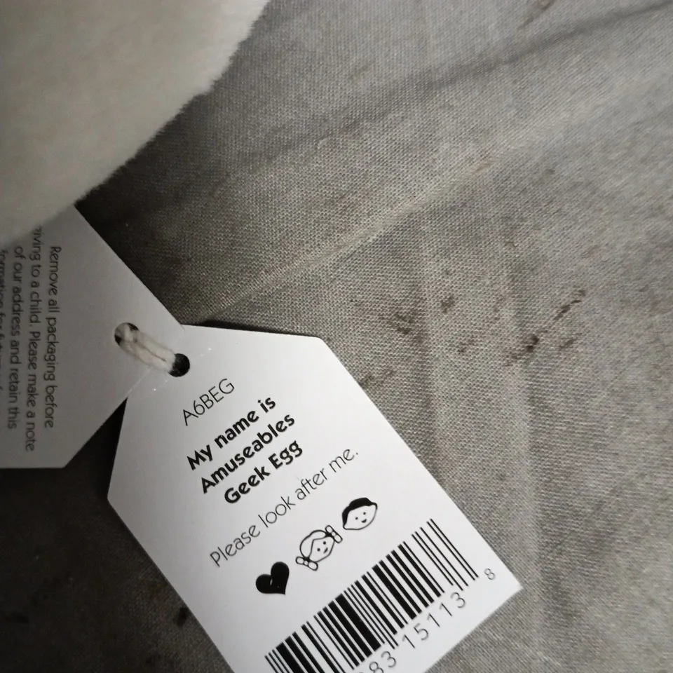 JELLYCAT AMUSEABLES GEEK EGG PLUSH TOY