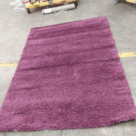 JAZZ SHAGGY PLUM RUG - 160 x 230cm 