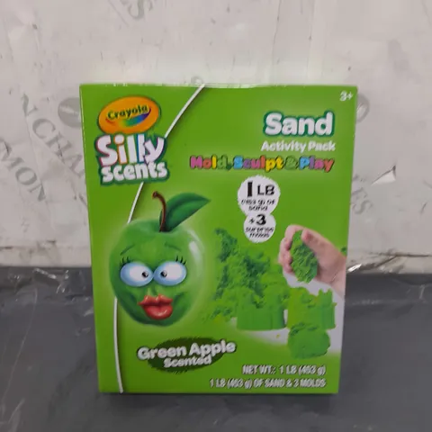 CRAYOLA - SILLY SCENTS - SAND ACTIVITY PACK- GREEN APPLE SCENTED