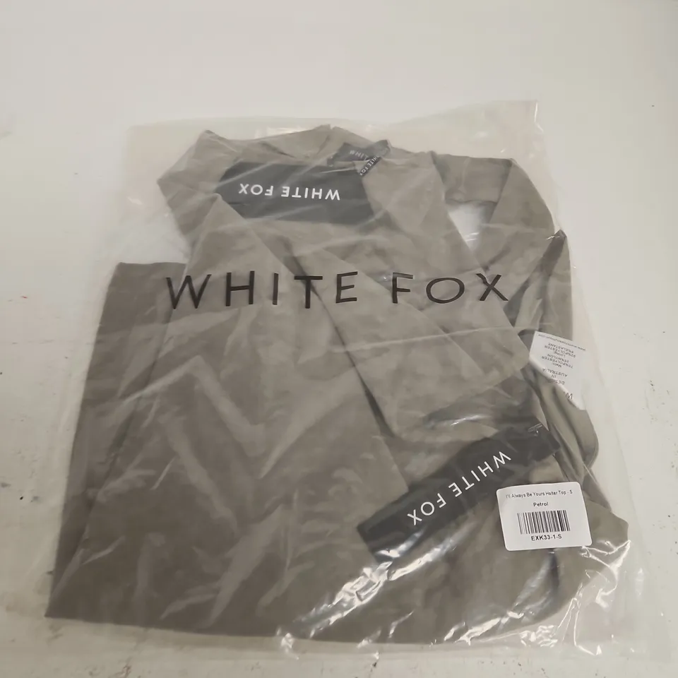 WHITE FOX I'LL ALWAYS BE YOURS HALTER TOP – PETROL, SIZE S