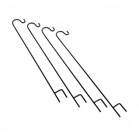 BOXED OYPLA 4X SHEPHERDS CROOK HOOKS GARDEN STAKES HANGERS