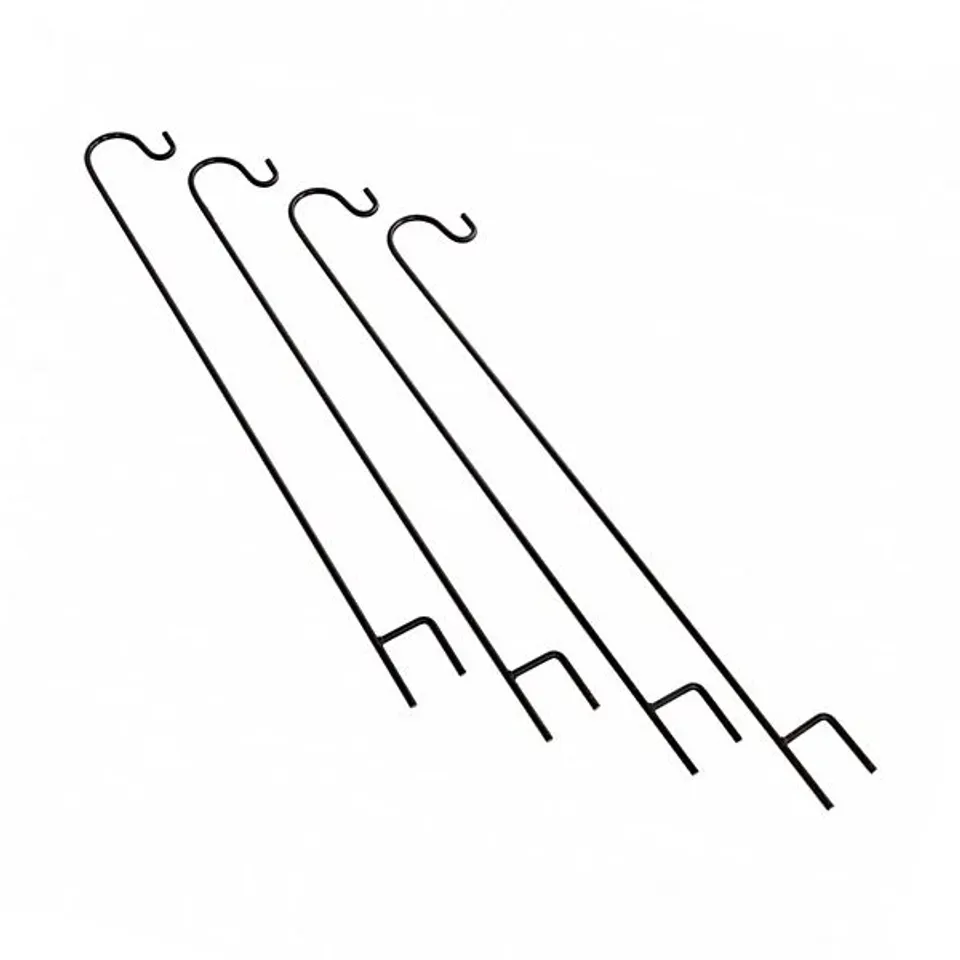 BOXED OYPLA 4X SHEPHERDS CROOK HOOKS GARDEN STAKES HANGERS