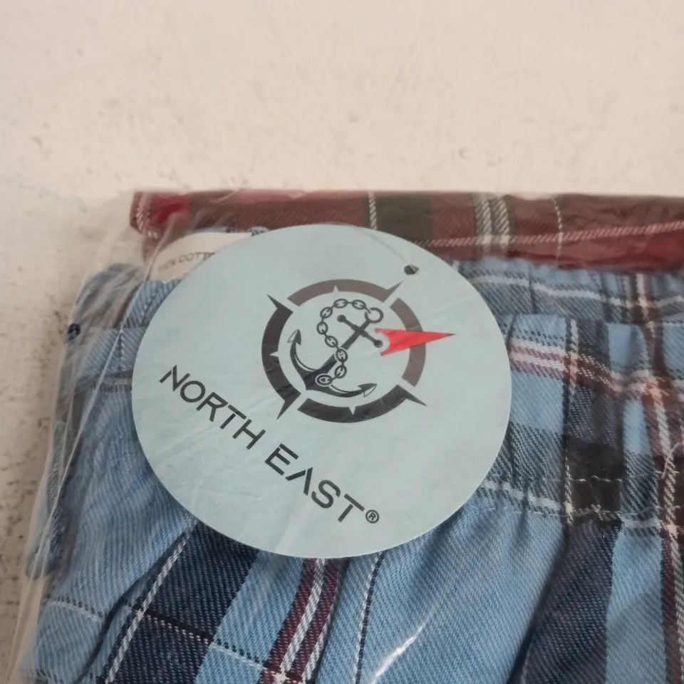 NORTH EAST 3-PACK SHORTS – PLAID – XL