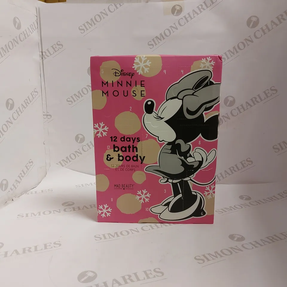DISNEY MINNIE MOUSE 12 DAY BATH AND BODY CALENDER 