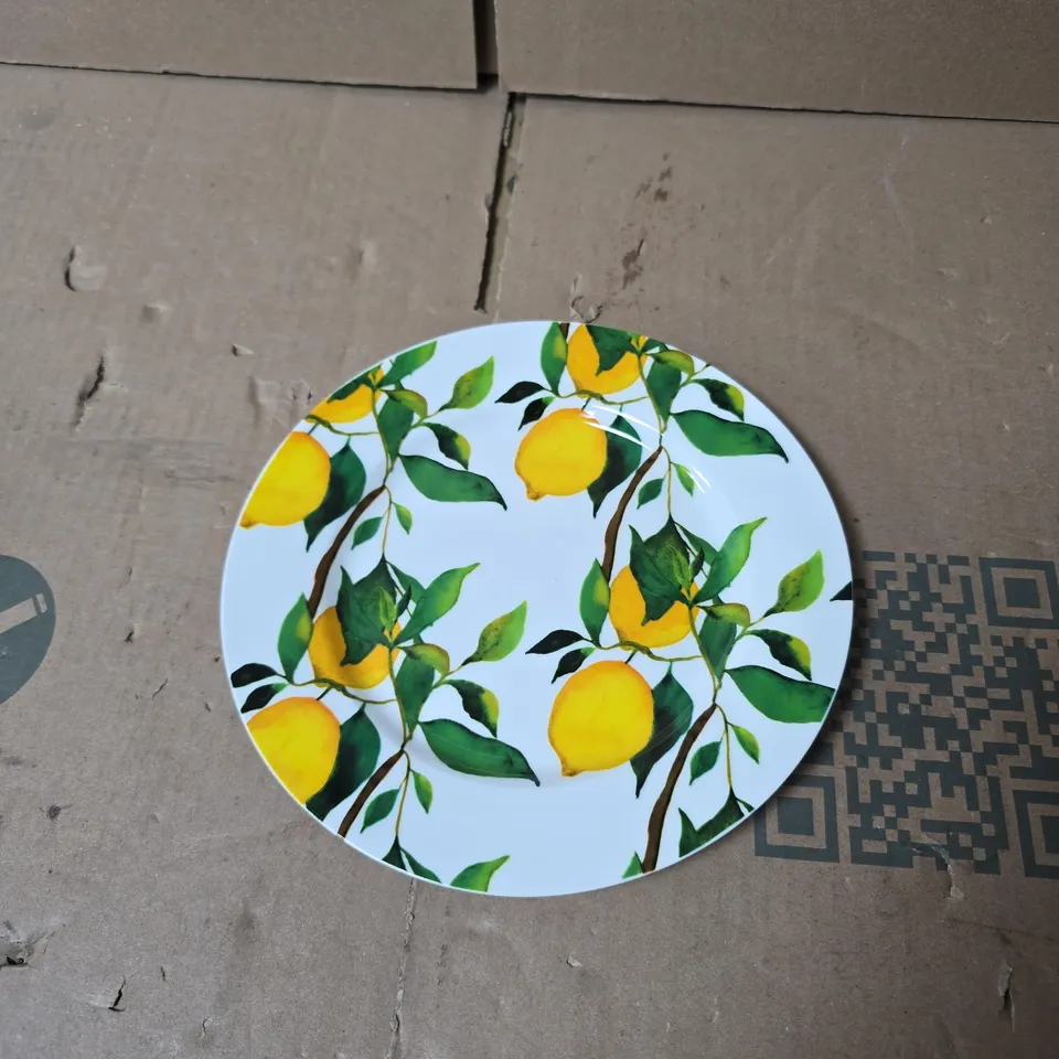 BOX OF APPROXIMATELY 6 LEMON TREE SIDE PLATE 