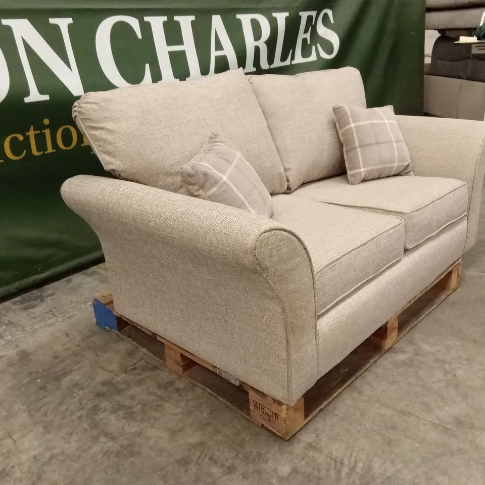 ALSOP 2 SEATER FABRIC SOFA - NATURAL RRP £729