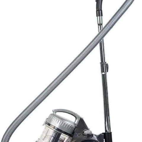 BOXED RUSSELL HOBBS COMPACT CYCLONIC RHCV1611 CYLINDER BAGLESS VACUUM CLEANER - GREY & SILVER