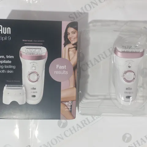 BOXED BRAUN SILK ÉPIL 9 SHAVER & TRIMMER