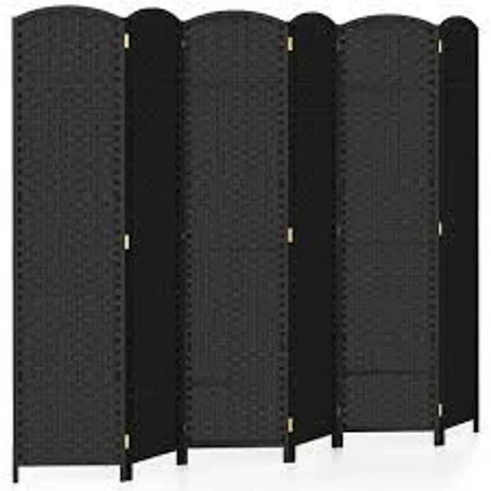 BOXED COSTWAY 6 PANEL HAND WOVEN FOLDING ROOM DIVIDER