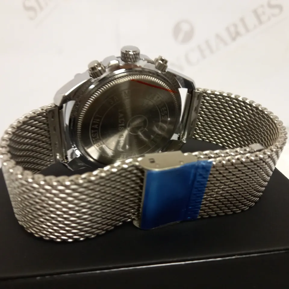 TALIS CO DATE DIAL MESH STRAP WRISTWATCH RRP £550