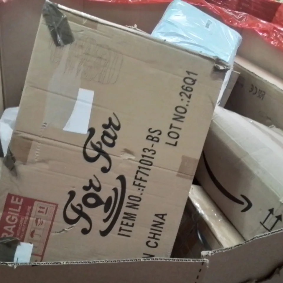 PALLET OF ASSORTED HOUSEHOLD GOODS AND PRODUCTS TO INCLUDE;AIR COOLER,KIDS BACKPACK,PAN