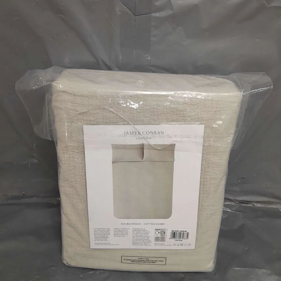 JASPER CONRAN LONDON DOUBLE WEAVE DUVET SET - DOUBLE 