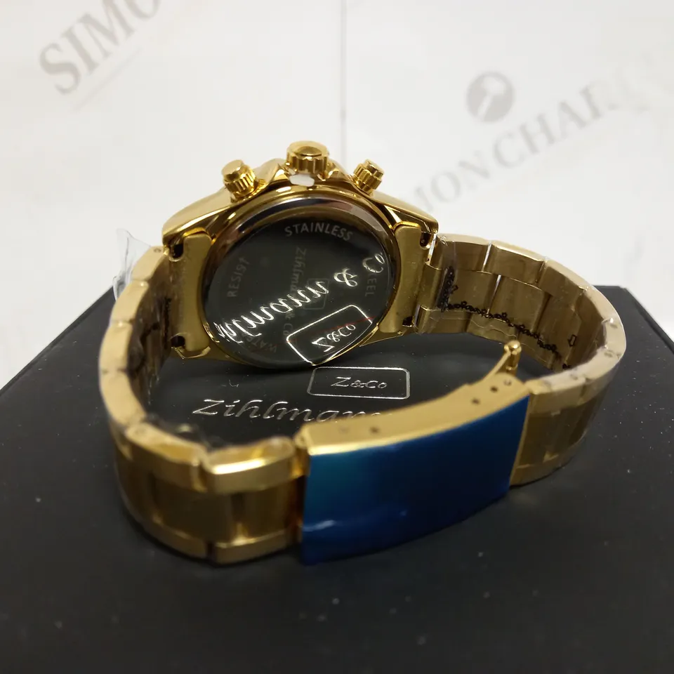 ZIHLMANN & CO TRIPLE DIAL BRACELET STRAP WATCH