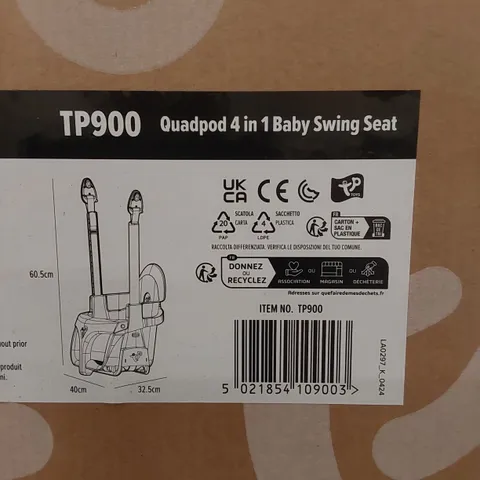 BOXED TP900 QUADPOD BABY SWING SEAT