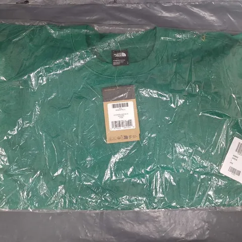 THE NORTH FACE WOMEN'S ESSENTIAL OVERSIZED LONG SLEEVE CREW NECK JUMPER IN GREEN SIZE LARGE