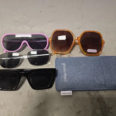 APPROXIMATELY 15 ASSORTED VISION CARE ITEMS TO INCLUDE - SUNGLASSES , CARRY CASES , EYEWEAR 