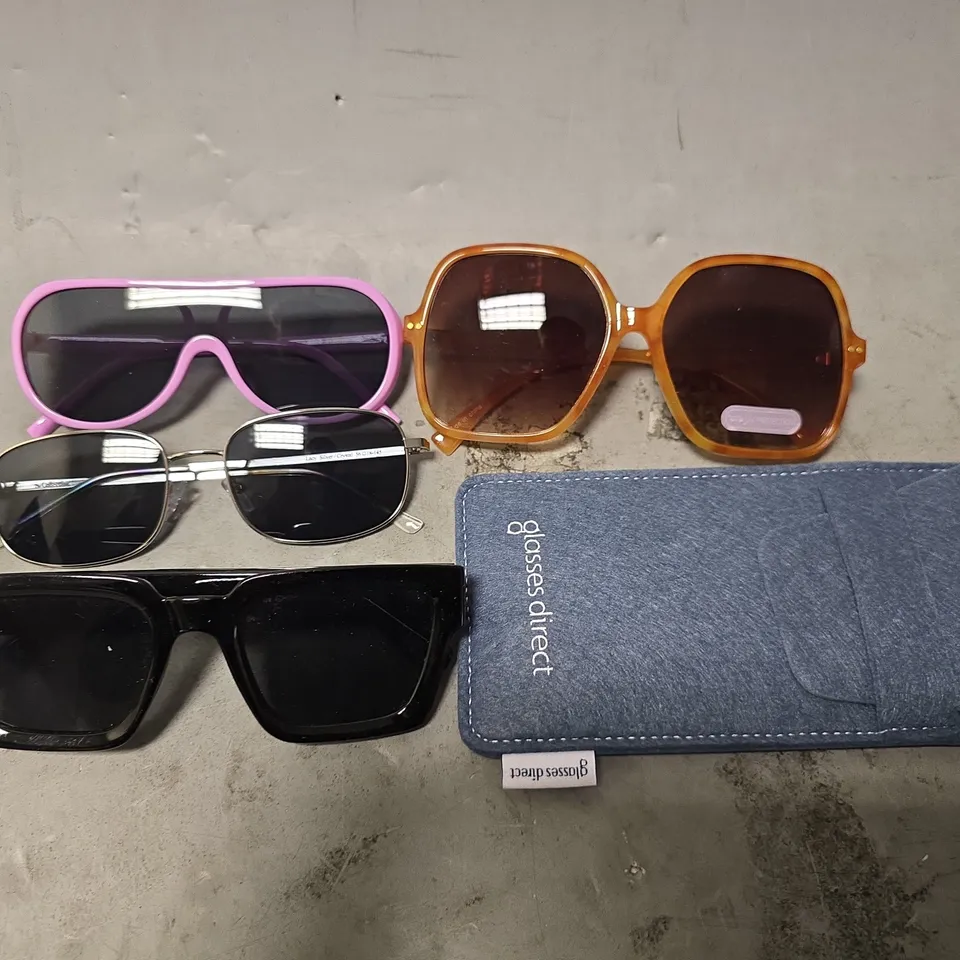 APPROXIMATELY 15 ASSORTED VISION CARE ITEMS TO INCLUDE - SUNGLASSES , CARRY CASES , EYEWEAR 